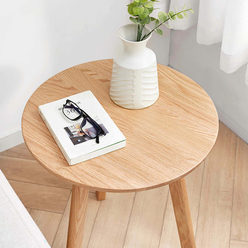 Table basse simple en bois massif Tibbits, Naturel