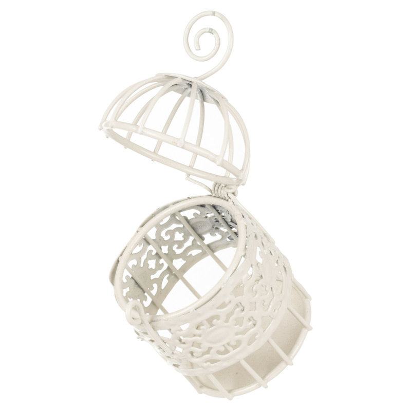 Palaiseur Decorative Bird House Or Cage, Ivory