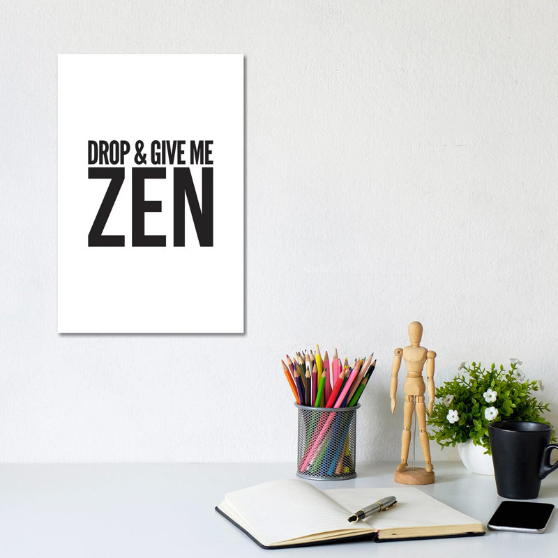 Zen - Wrapped Canvas Print, 30.48cm H x 20.32cm W x 1.91cm D