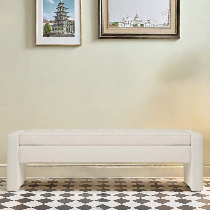 Banc de rangement simple, siège de vestiaire et siège moelleux, H 17,72 po x l 70,87 po x P 19,69 po