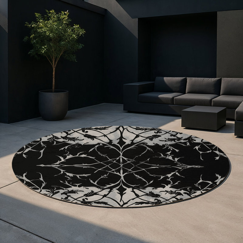 Tapis d'intérieur et d'extérieur Dusk, Rond 5 pi