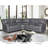 109" Faux Leather Reclining Sectional, One Console With Storage & Cup Holders-994739607
