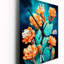 Cactus bleu brossé - horloge murale moderne Cactus-1041864651