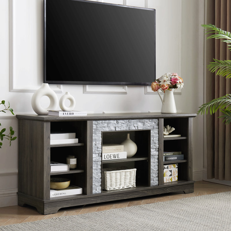Meuble télé avec meuble télé Mantel Stone, Gris