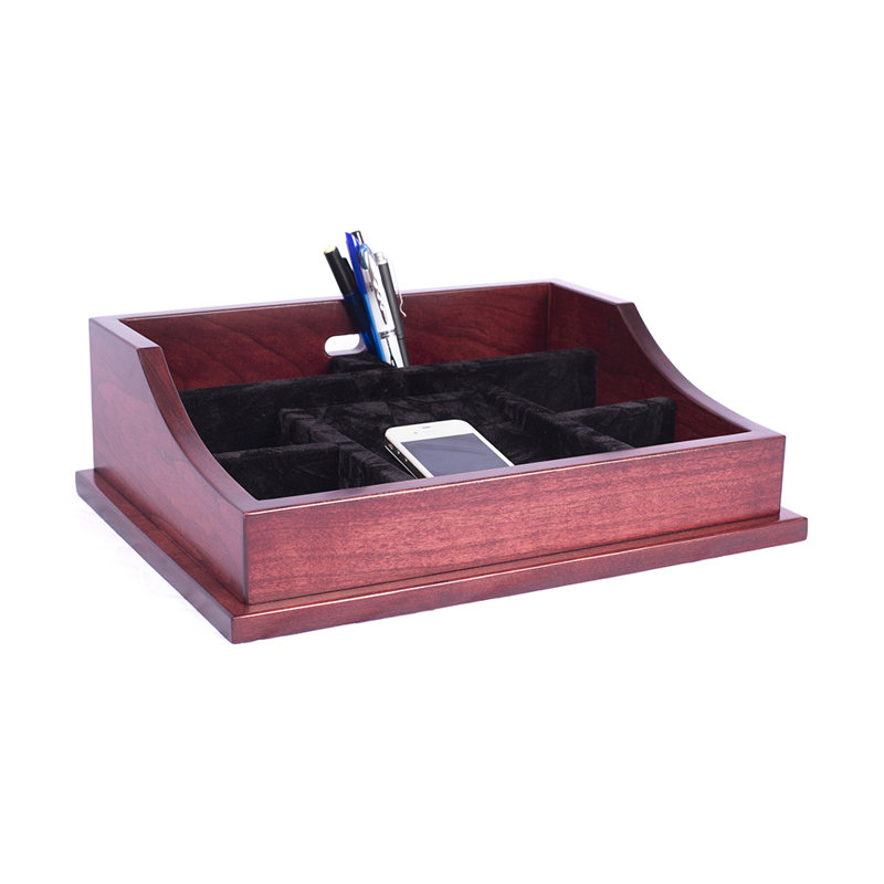 Wood Valet Tray +, Cherry