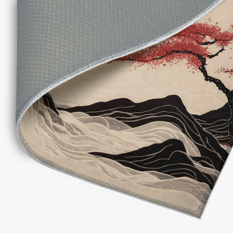 Tapis intérieur et extérieur Gentle Sakura, Rectangulaire 2 pi x 3 pi