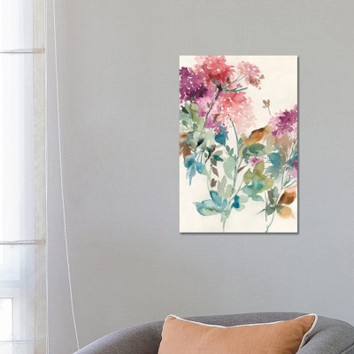 Sweet Hydrangea II by Asia Jensen - Wrapped Canvas Painting