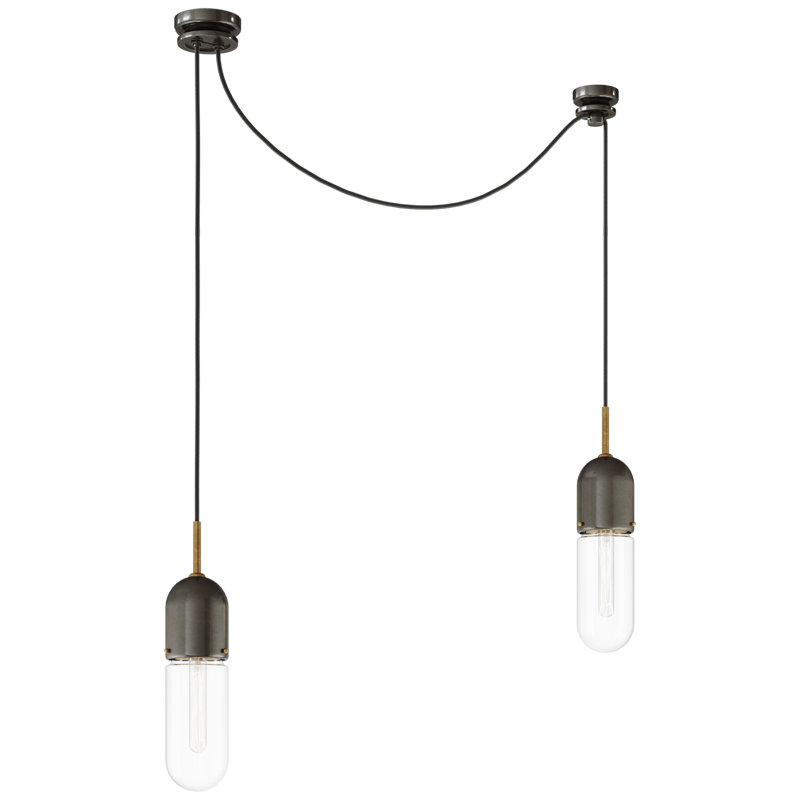 Junio 2 - Light Chandelier, Clear, Polished Nickel