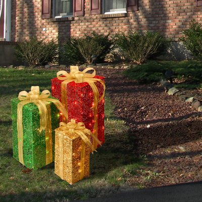 Pre-Lit LED Multicolor Gift Box Assortment