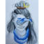 Serpent bleu, seigneur Shiva, les yeux bandés | Aquarelle transparente | Peinture de Harshita Deogade