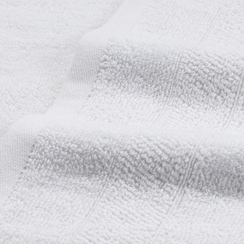 Family Essentials Washcloths (Pack of 24), 12x12, Cotton, White