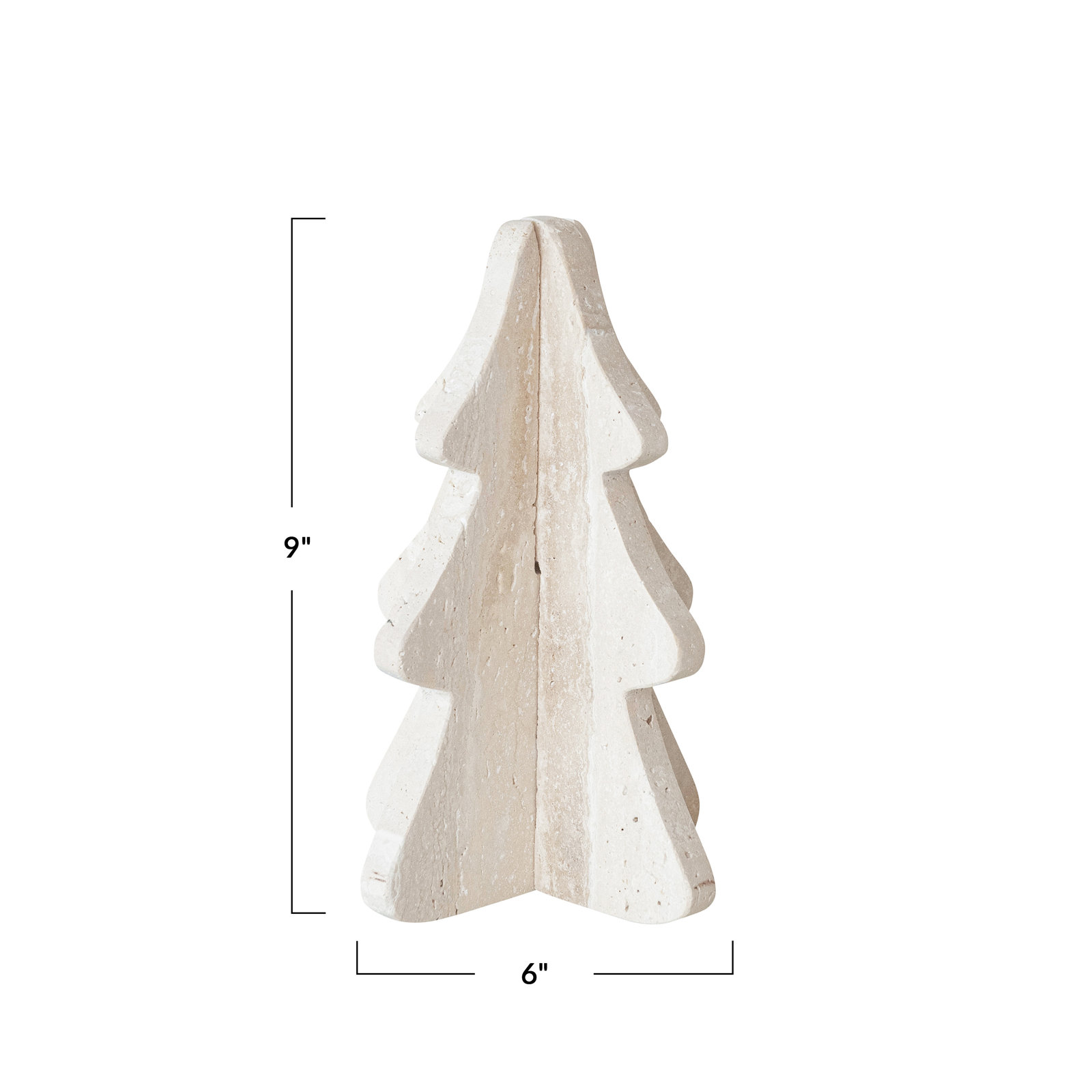 Interlocking Travertine Tabletop Tree