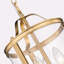 8.75 in. 3-Light Dimmable Lantern Pendant Light with Clear Glass and Adjustable Chain-951854506