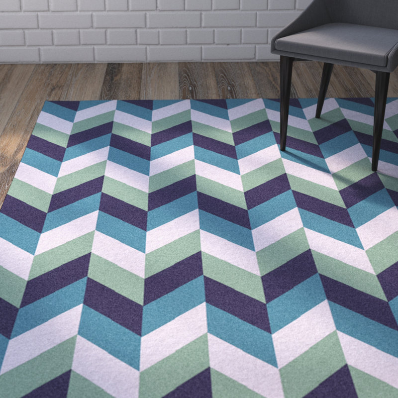 Crisman Wool Geometric Indoor Rug, Rectangle 8' x 11'
