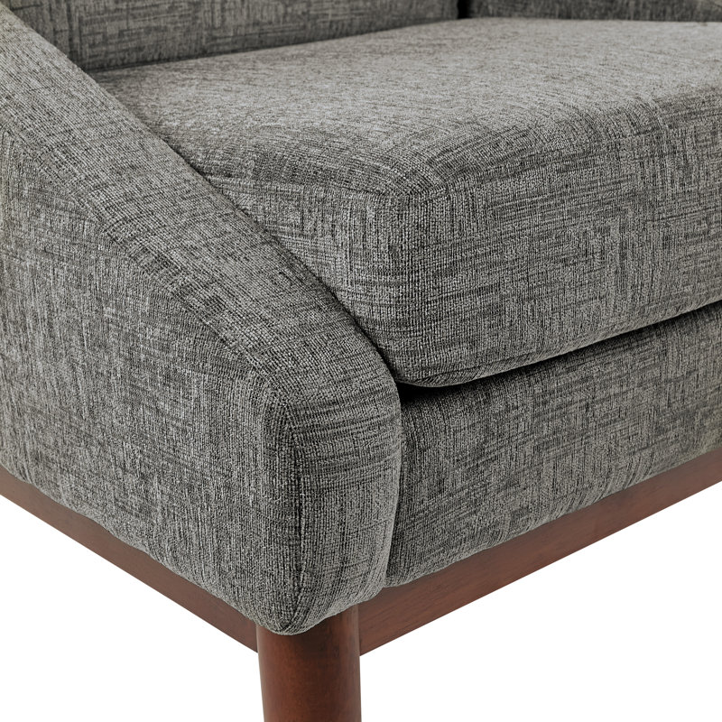 Jaterrian Upholstered Side Chair, Charcoal 100% Polyester