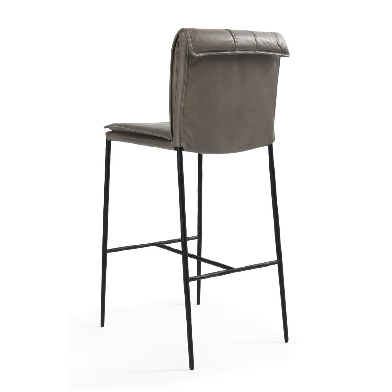 Mayer 26 Counter Stool Antique Brown, Pewter Gray, Counter Stool (27" Seat Height)