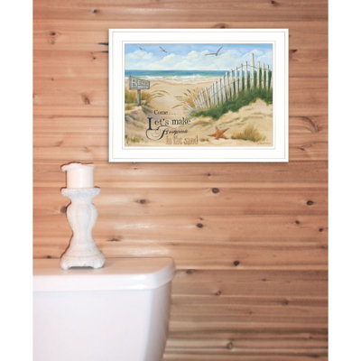 Footprint Framed Wall Art for Living Room, Home Wall Décor By Pam Britton