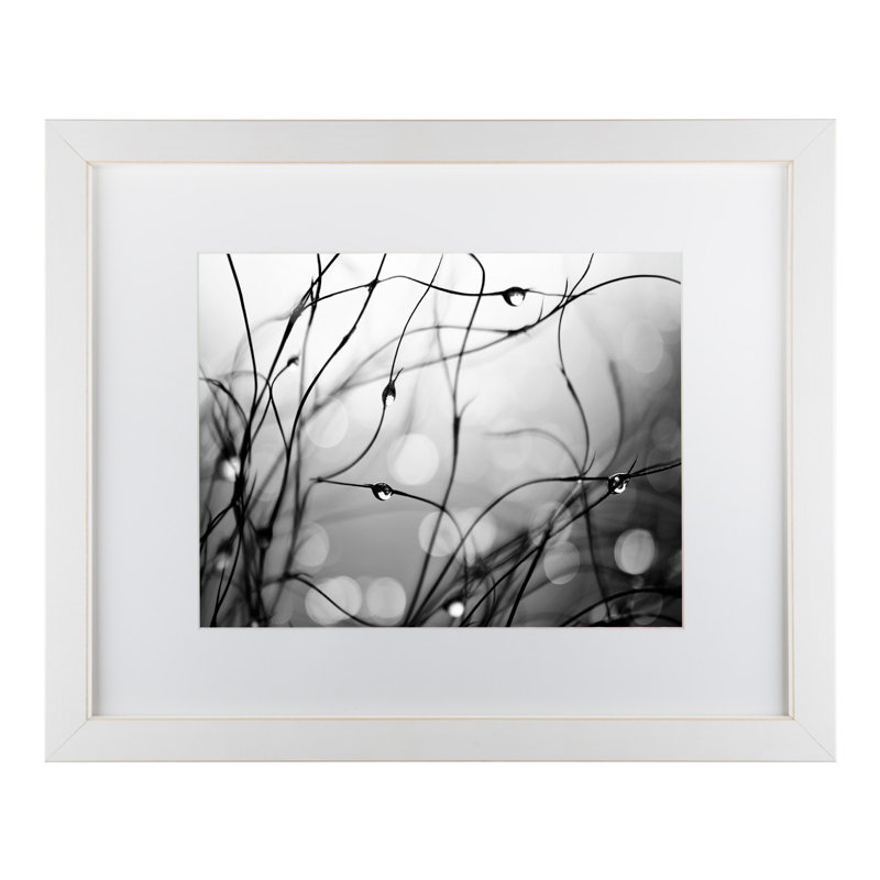 «B and W andentre», impression sur toile, H 11 po x l 14 po x P 0,5 po, Blanc, Cadre blanc