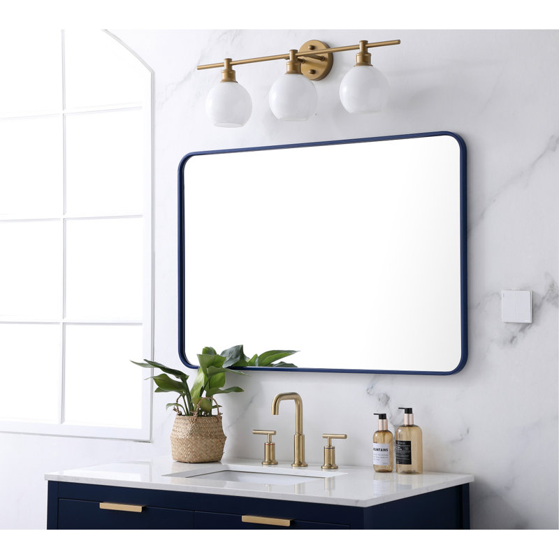 Miroir mural Sabine, 40 po x 27 po, Argent