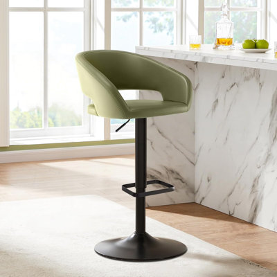 Anastacio Swivel Upholstered Adjustable Height Counter Stool with Metal Frame,Bar Stools with Footrest, Kitchen Island Chairs for Dining Room, Home Bar, Cafe