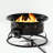 Outdoor Steel Portable Fire Pit with Lava Rocks