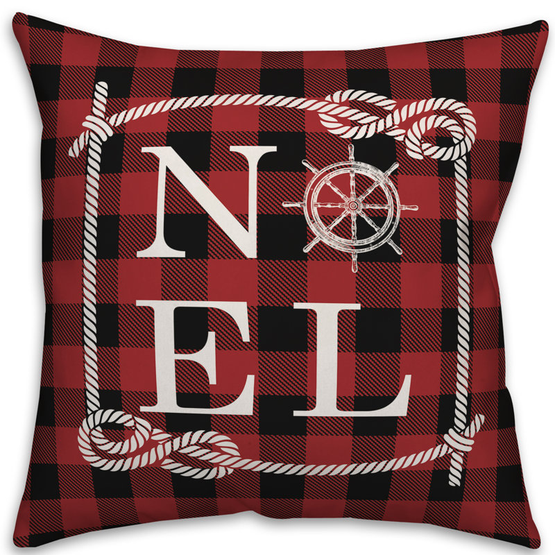 Plaid Throw Pillow, 20" x 20"
