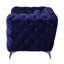 Fauteuil d'appoint rembourré en velours