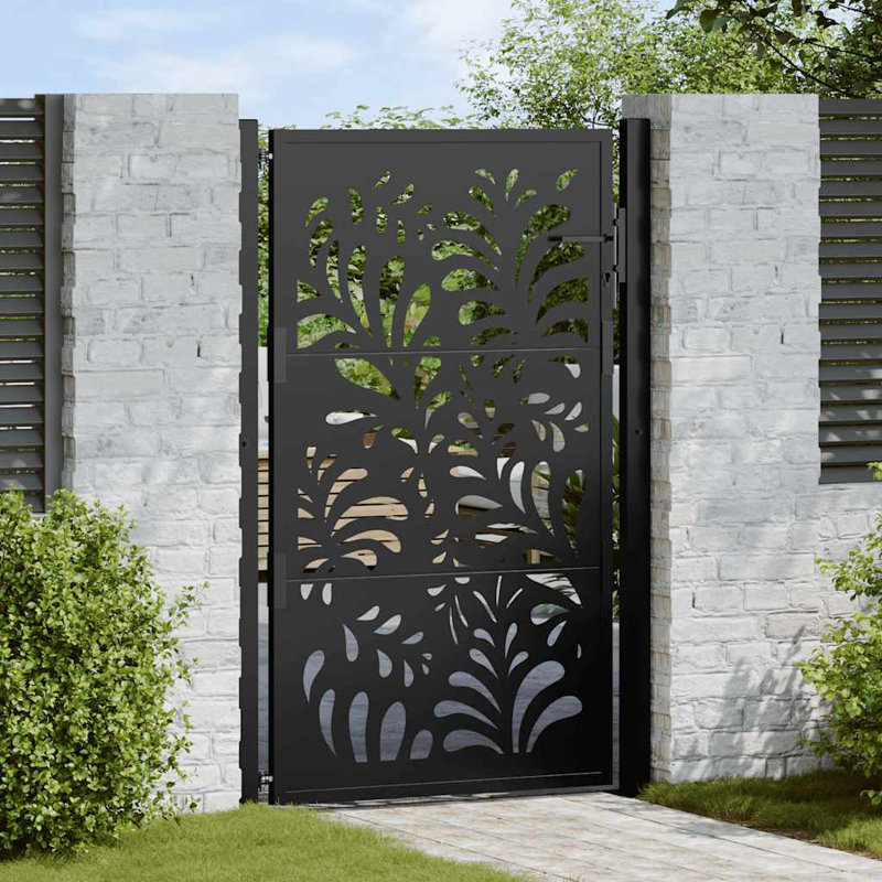 Weathering Steel Gate, 105 x 155 cm, Black