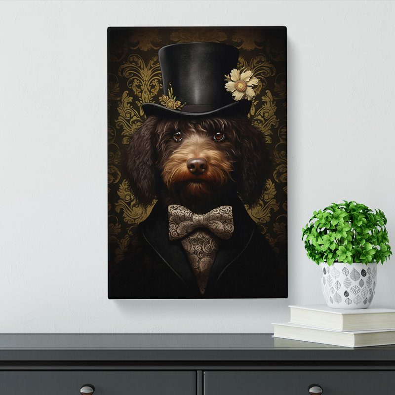 Labradoodle Gothic - No Frame Print, 76cm H x 50cm W x 3cm D