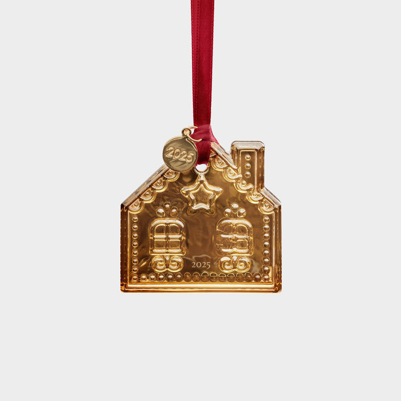 Ornement 2025 Maison des Fêtes de Noël, Or