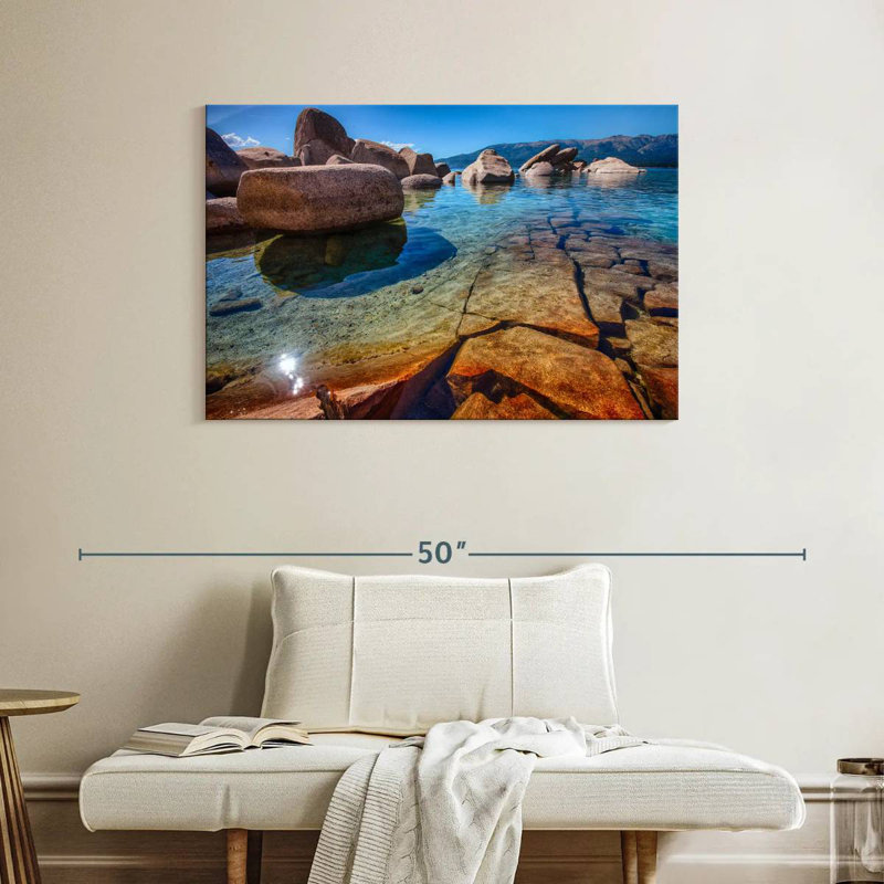 Pierres d'Alvord Lake Tahoe, H 26 po x l 39 po