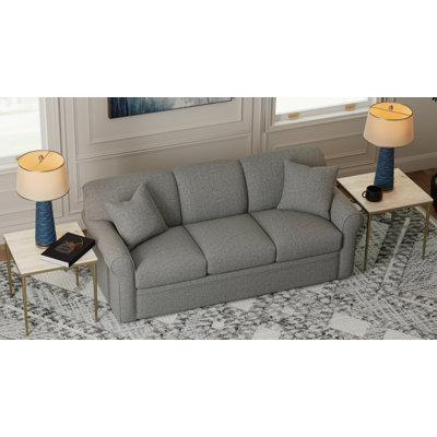 Aadhya 79" Rolled Arm Sleeper Sofa with Reversible Cushions