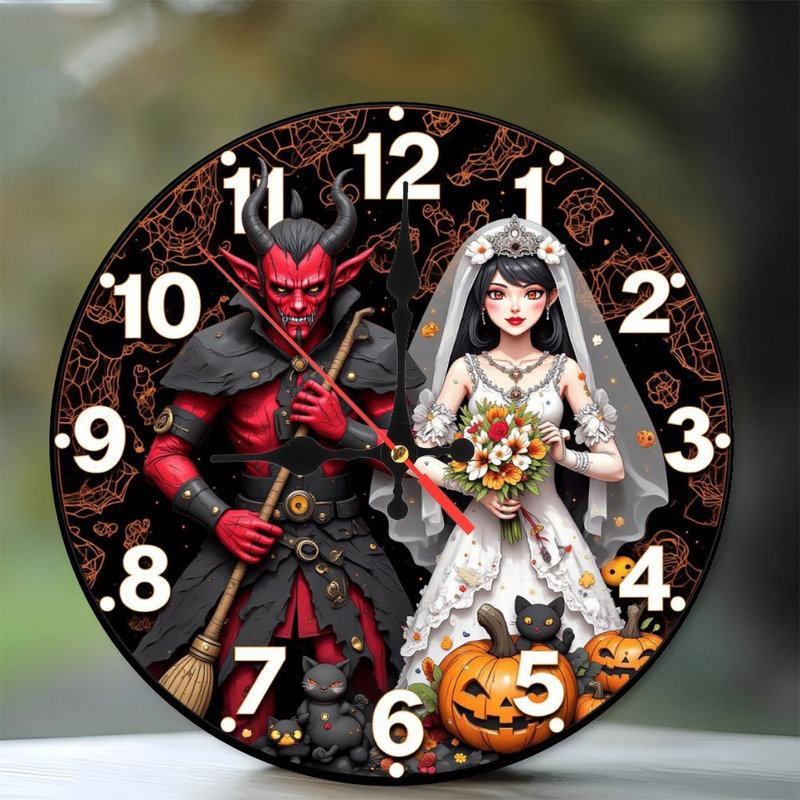 horloge d'Halloween