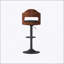 Swivel Bar Stools Set of 2 with Adjustable Height, PU Leather Upholstered, Wooden Frame, Backrest, and Footrest for Comfortable Seating in Kitchen or Bar