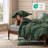 Bedsure 100% Washed Cotton Duvet Cover King Set - Minimalist Cotton Duvet Cover Linen Like For All Season（set of 3）-125402781-125402759