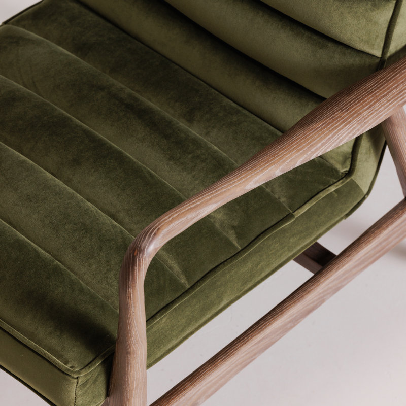 Upholstered Armchair, Green