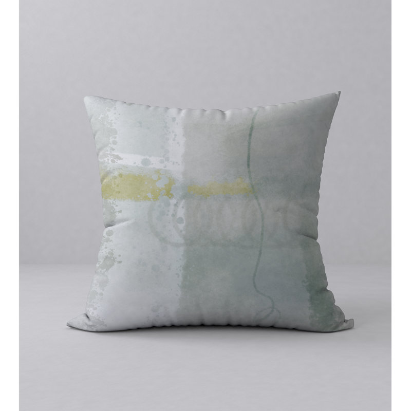 Abstract Reversible Throw Pillow, 18" x 18"
