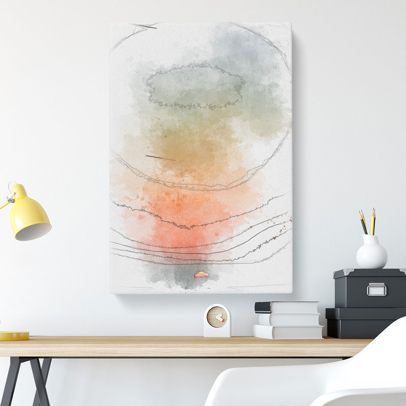 Glorious Sunset - Wrapped Canvas Drawing - Wrapped Canvas, 76cm H x 50cm W x 3cm D