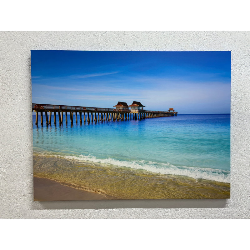 «Beach Escape», reproduction d'art sur toile: Coastal Serenity Wall Decor, 1P BlackFramedCanves, 27,6 po H x 39,4 po l