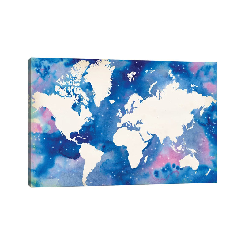 Starry World by Grace Popp - Wrapped Canvas Painting, 20.32 cm H x 30.48 cm W