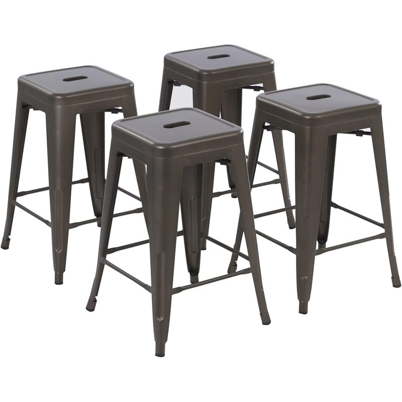 Stool, Counter Stool (26" Seat Height), Dark Gray