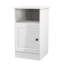 Fully Assembled Folden Nightstand in White Gloss