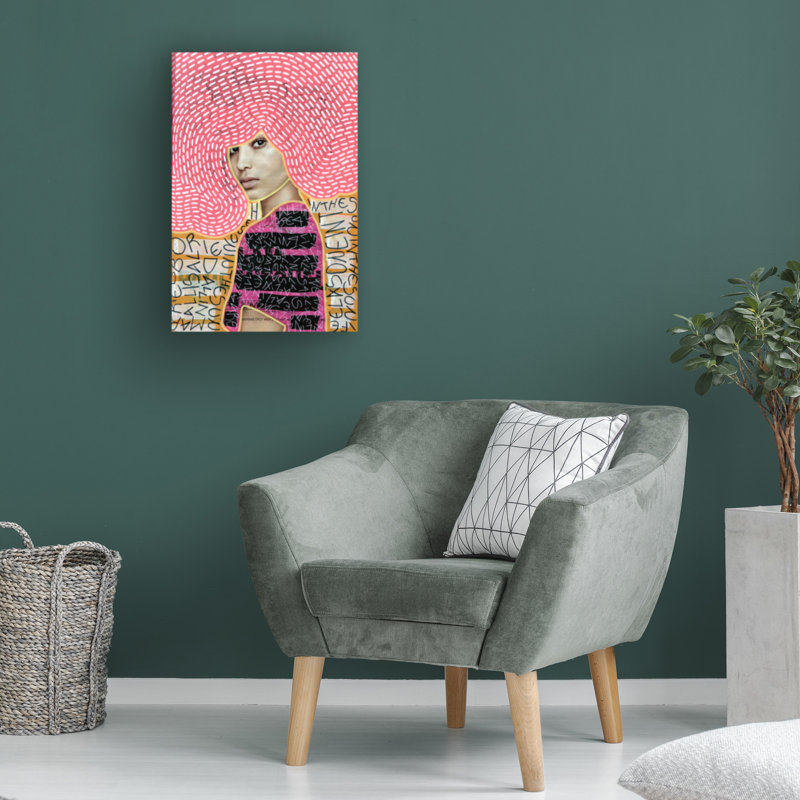 Œuvre sur toile, «Bachelor Naomi Vona Selling Lies Series All In All», H 19 po x l 12 po