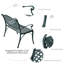 Banc de jardin en aluminium Cherwell-415093292