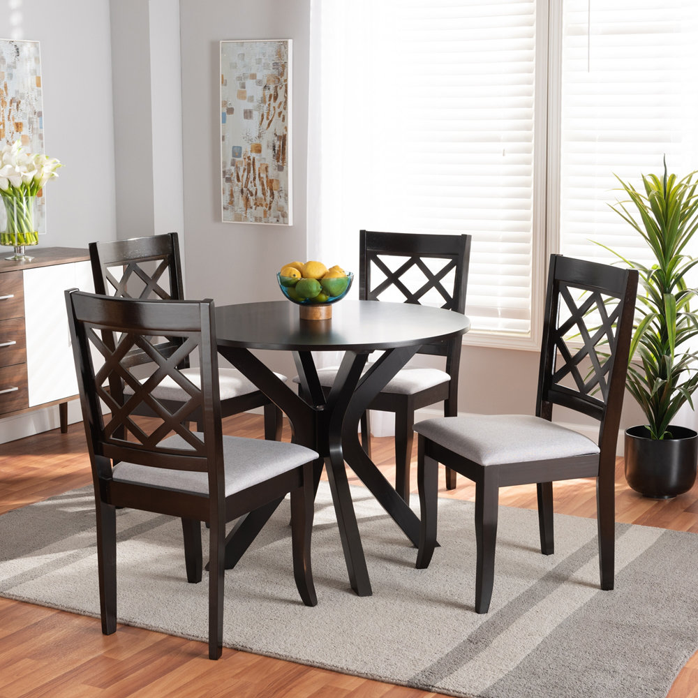 Red Barrel Studio® 5 - Piece Trestle Dining Set | Wayfair