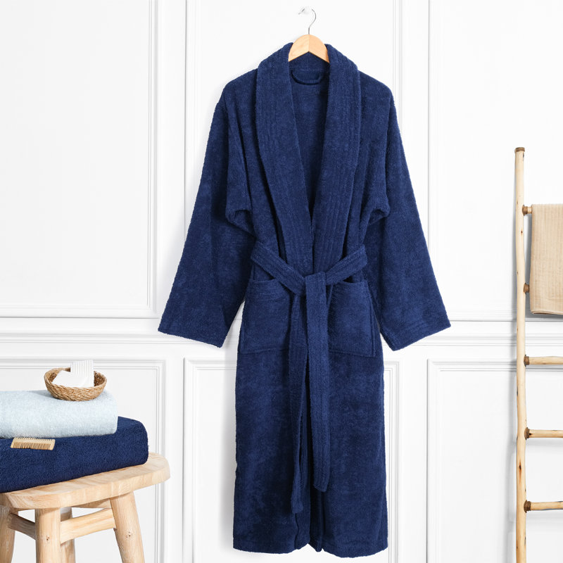 Peignoirs turcs 100% coton, robes pour hommes légères et absorbantes, Marine, 2TG