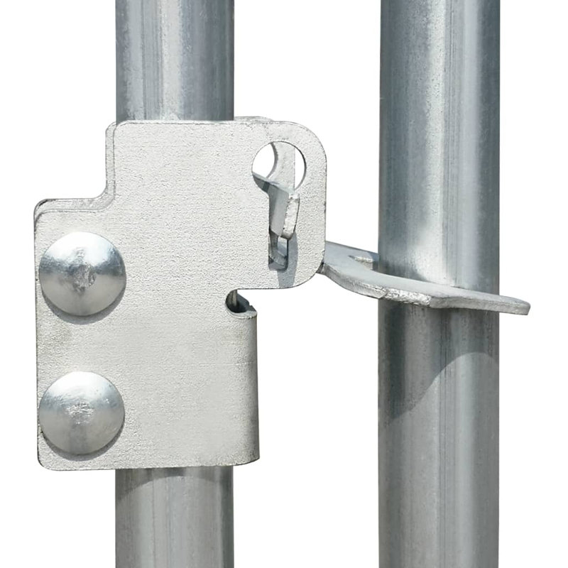 Cage à poules avec cage en acier galvanisé, H 75,6 po x l 108 po x P 157,2 po