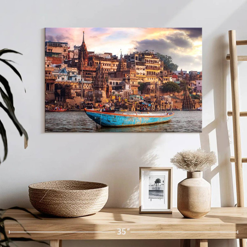 Lilie Scenic Manikarnika Ghat, H 16 po x l 24 po