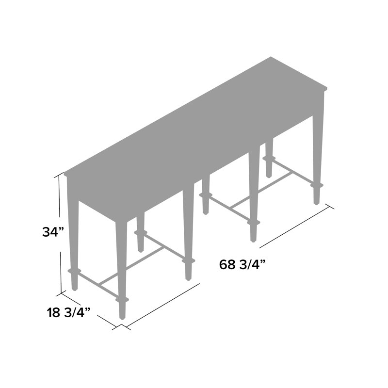 Modernist 68.75'' Console Table