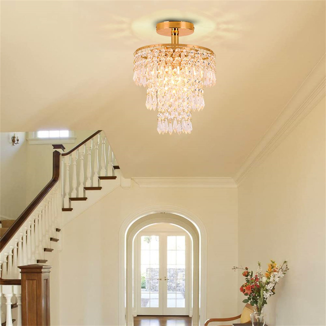 Crystal Semi Flush Mount